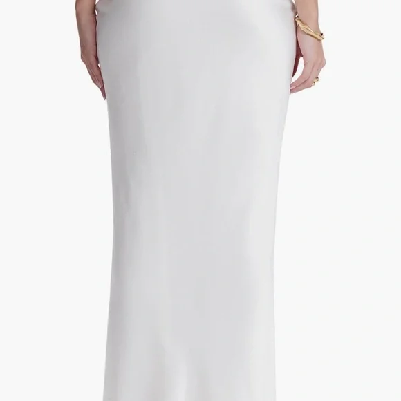 House of CB Sydel Bias Cut Satin Maxi Skirt - Picture 2 of 5